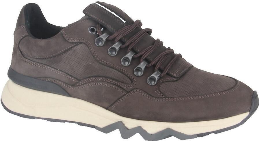 Floris van Bommel Sfm-10135 De Zager Sneakers Nubuck Heren Bruin - Foto 8