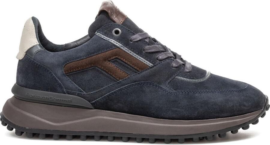 Floris van Bommel Sfm-10139 Noppi Sneakers Suède Heren Blauw
