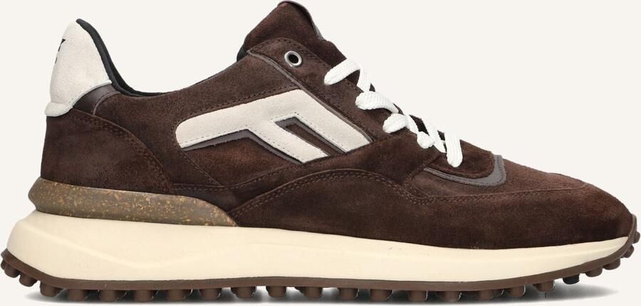 FLORIS VAN BOMMEL Lage Sneakers Heren Sfm-10139 Noppi Suède Bruin
