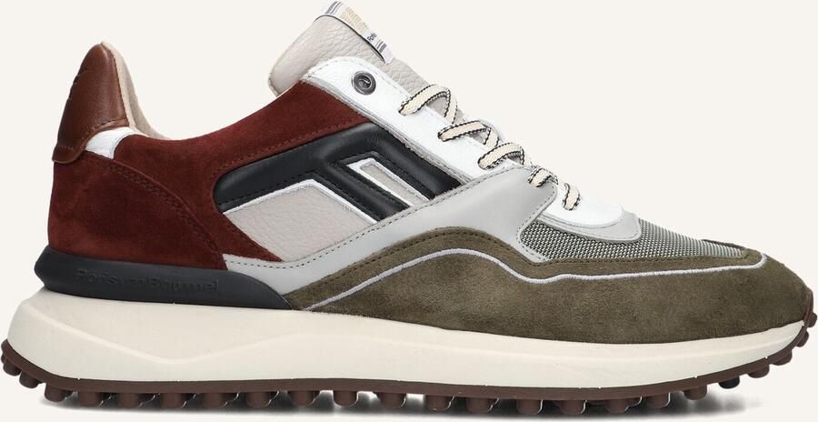 FLORIS VAN BOMMEL Lage Sneakers Heren Sfm-10139 Noppi 45⅓ Suède Groen