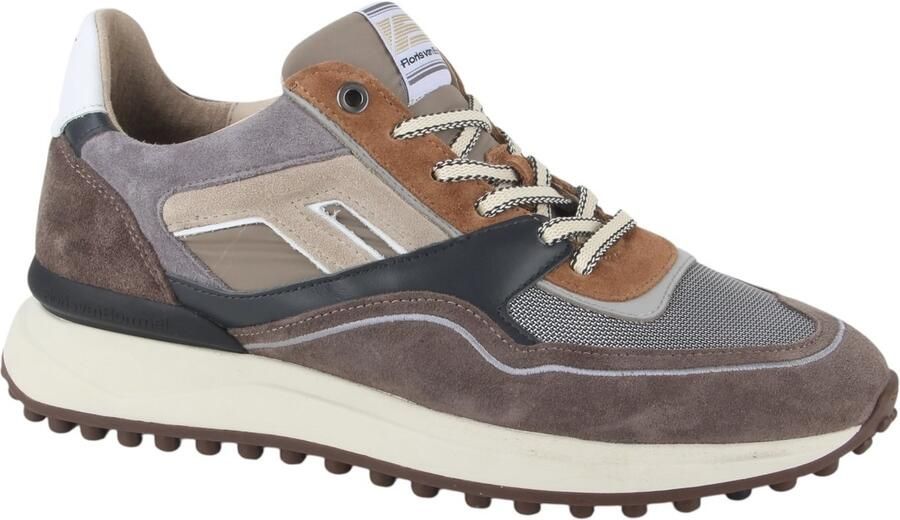 FLORIS VAN BOMMEL Lage Sneakers Heren Sfm-10139 Noppi Maat: 43⅓ Materiaal: Suède Kleur: Taupe - Foto 4