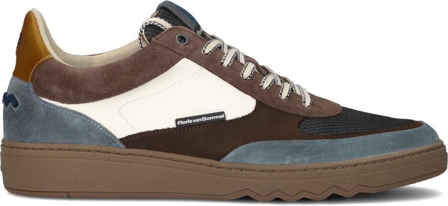 FLORIS VAN BOMMEL Lage Sneakers Heren Sfm-10143 Kupster Maat: 44⅔ Materiaal: Leer Kleur: Taupe - Foto 4