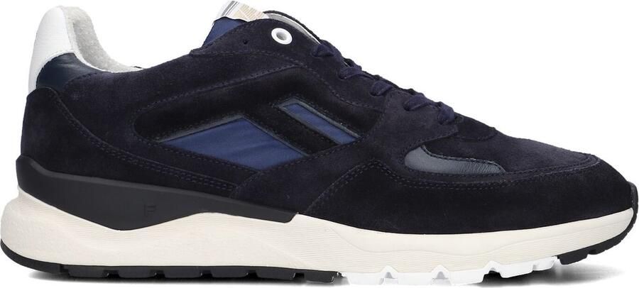 FLORIS VAN BOMMEL Lage Sneakers Heren Sfm-10154 De Treener Suède Blauw