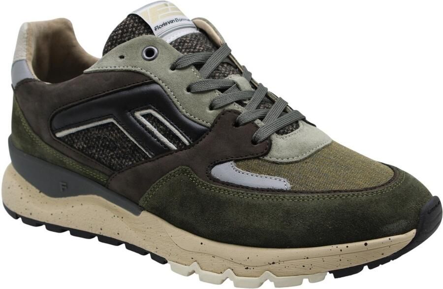 FLORIS VAN BOMMEL Lage Sneakers Heren Sfm-10154 De Treener Textiel Groen - Foto 10