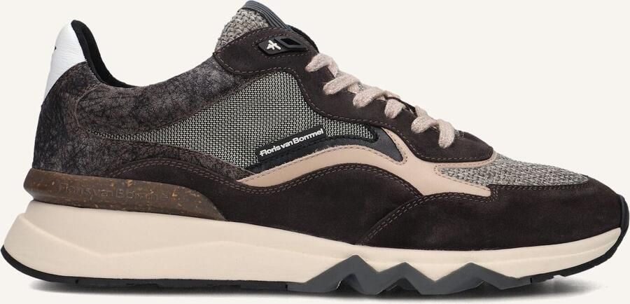 FLORIS VAN BOMMEL Lage Sneakers Heren Sfm-10178 De Zager Suède Grijs