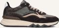 FLORIS VAN BOMMEL Lage Sneakers Heren Sfm-10178 De Zager Suède Grijs - Donkergrijs