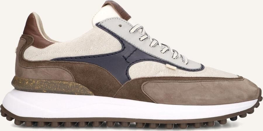 FLORIS VAN BOMMEL Lage Sneakers Heren Sfm-10207 Noppi Maat: 45⅓ Materiaal: Textiel Kleur: Bruin