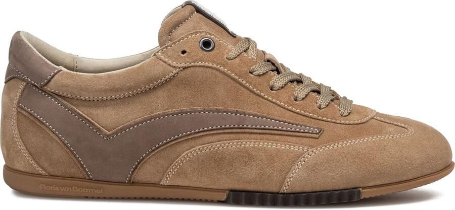 Floris van Bommel Sfm-10215 De Vlakker Sneakers Suède Heren Camel