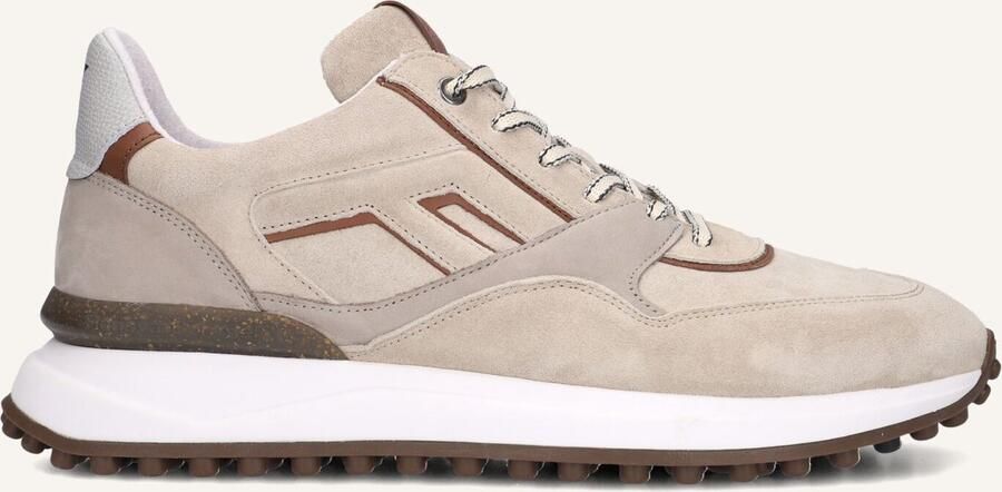 FLORIS VAN BOMMEL Lage Sneakers Heren Sfm-10223 Noppi Maat: 48⅔ Materiaal: Suède Kleur: Beige - Foto 3