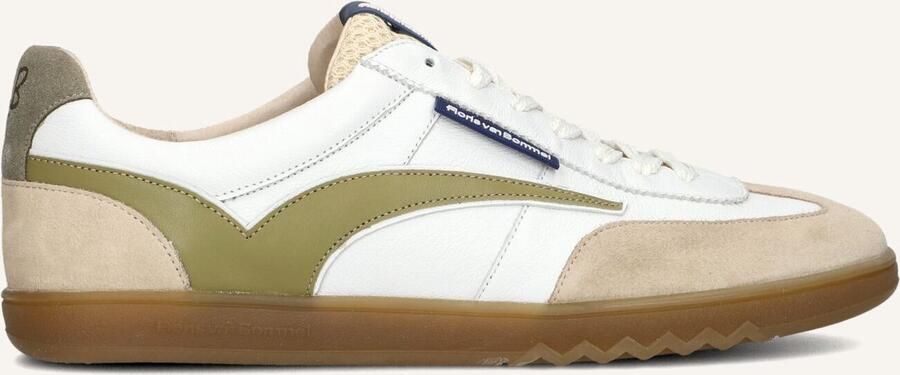 FLORIS VAN BOMMEL Lage Sneakers Heren Sfm-10224 De Zaler Maat: 44⅔ Materiaal: Leer Kleur: Wit