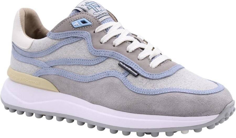 FLORIS VAN BOMMEL Lage Sneakers Heren Sfm-10228 Noppi Maat: 42 Materiaal: Textiel Kleur: Grijs