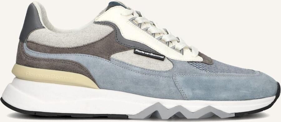 Floris van Bommel Sfm-10234 De Zager Sneakers Suède Heren Blauw