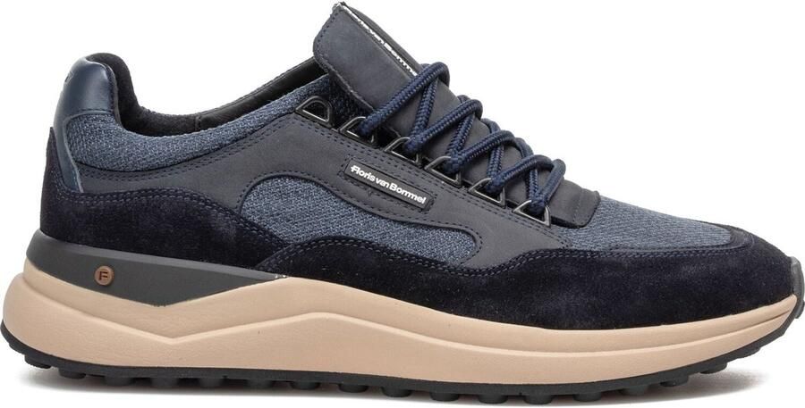 Floris van Bommel Sfm-10235 De Trikker Sneakers Textiel Heren Blauw