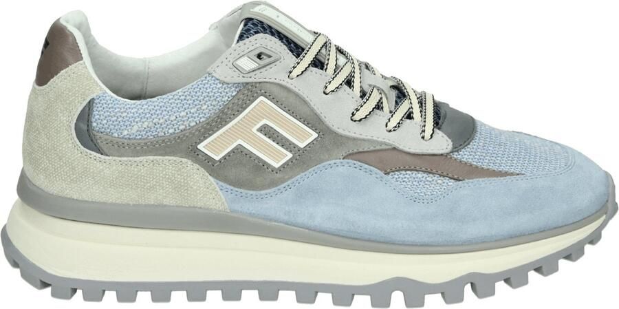 FLORIS VAN BOMMEL Lage Sneakers Heren Sfm-10238 De Gripper Maat: 48⅔ Materiaal: Textiel Kleur: Blauw - Foto 2