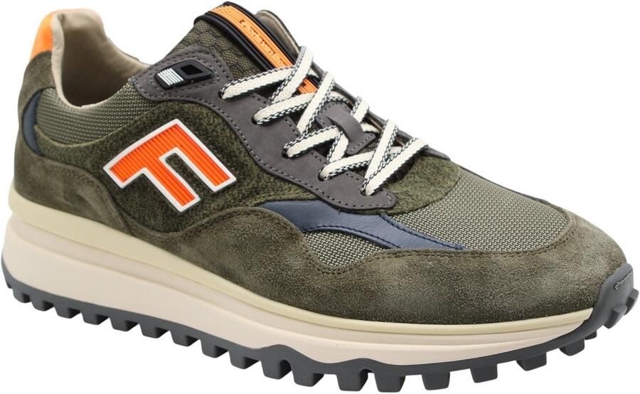 Floris van Bommel Sfm-10238 De Gripper Sneakers Textiel Heren Groen - Foto 4