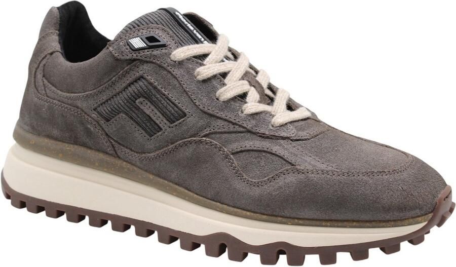 FLORIS VAN BOMMEL Lage Sneakers Heren Sfm-10238 De Grippper Suède Taupe - Foto 9
