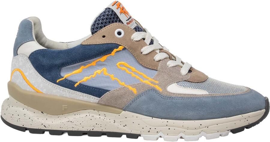 Floris van Bommel heren sneaker De Treener suède blauw beige art.SFM 10243 42 02 06.07 Lightblue g - Foto 3