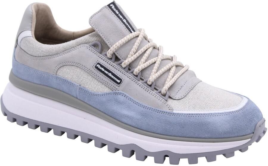 FLORIS VAN BOMMEL Lage Sneakers Heren Sfm-10248 De Gripper Maat: 44⅔ Materiaal: Textiel Kleur: Grijs