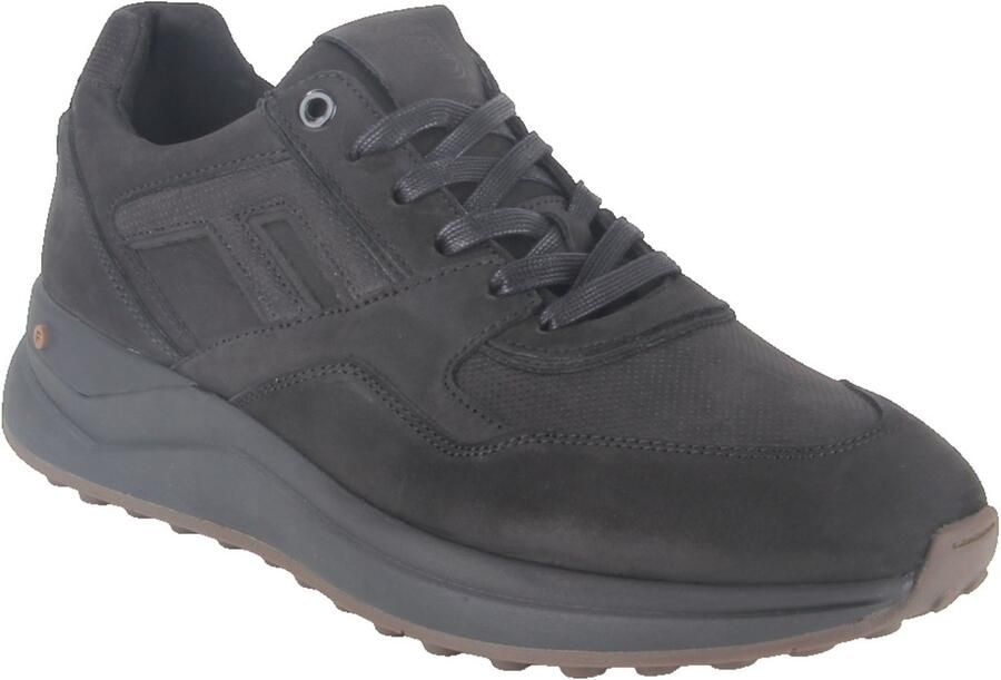 FLORIS VAN BOMMEL Lage Sneakers Heren Sfm-10269 De Trikker Nubuck Zwart - Foto 6