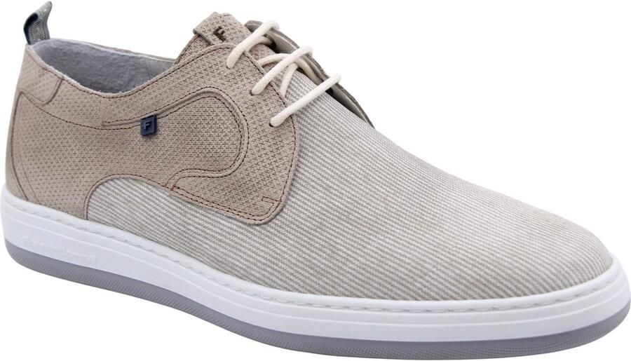 FLORIS VAN BOMMEL Veterschoenen Heren Sfm-30309 De Dijker Maat: 42⅔ Materiaal: Suède Kleur: Beige - Foto 6