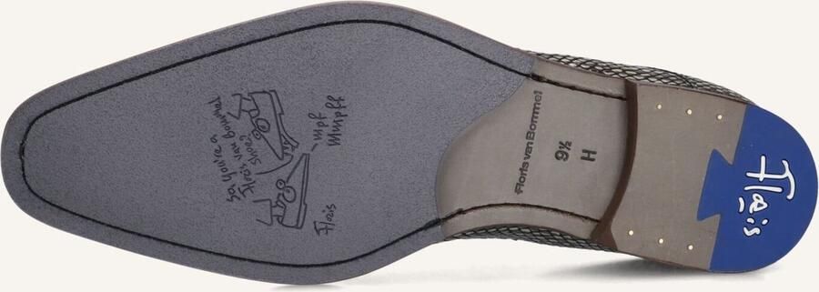 FLORIS VAN BOMMEL Nette Schoenen Heren Sfm-30338 De Stijler Maat: 43⅓ Materiaal: Lakleer Kleur: Grijs - Foto 3