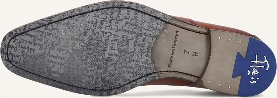 FLORIS VAN BOMMEL Nette Schoenen Heren Sfm-30356 De Stijler 45⅓ Leer Cognac
