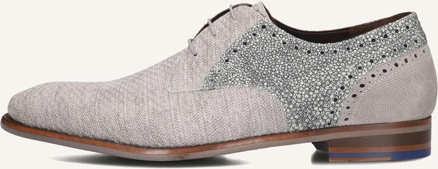 FLORIS VAN BOMMEL Nette Schoenen Heren Sfm-30361 De Stapper Maat: 46⅔ Materiaal: Leer Kleur: Grijs - Foto 2
