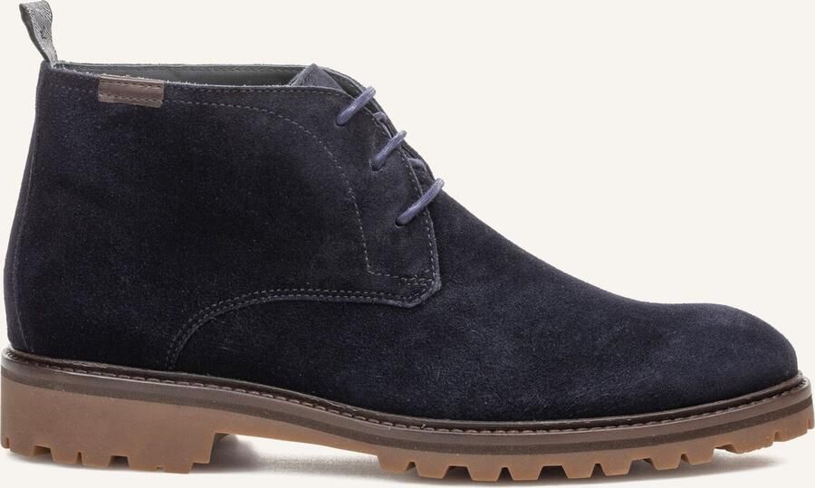 FLORIS VAN BOMMEL Hoge Sneakers Heren Sfm-50082 Sturdi Maat: 42 Materiaal: Suède Kleur: Blauw