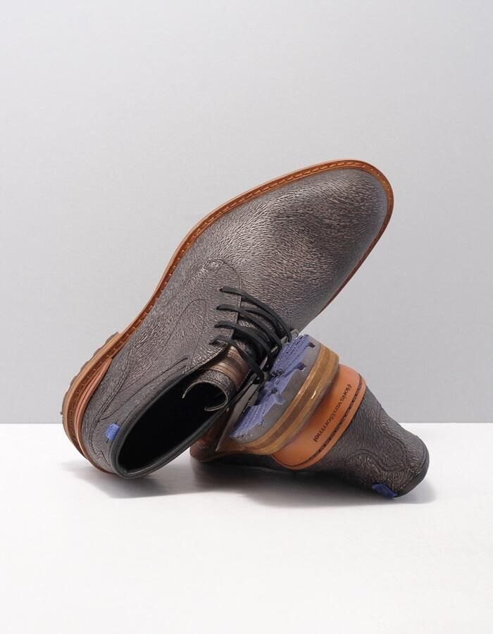 Floris van Floris van Bommel van Floris van Bommel Veterboots Heren Boots Laarzen Herenschoenen Suède SFM-50085 Cognac - Foto 11