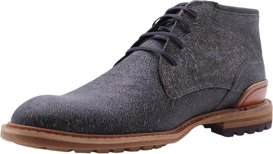 Floris van Floris van Bommel van Floris van Bommel Veterboots Heren Boots Laarzen Herenschoenen Suède SFM-50085 Cognac - Foto 12