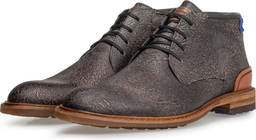 Floris van Floris van Bommel van Floris van Bommel Veterboots Heren Boots Laarzen Herenschoenen Suède SFM-50085 Cognac - Foto 14