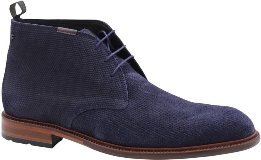 FLORIS VAN BOMMEL Nette Schoenen Heren Sfm-50132 De Normer Maat: 40⅔ Materiaal: Suède Kleur: Blauw - Foto 3