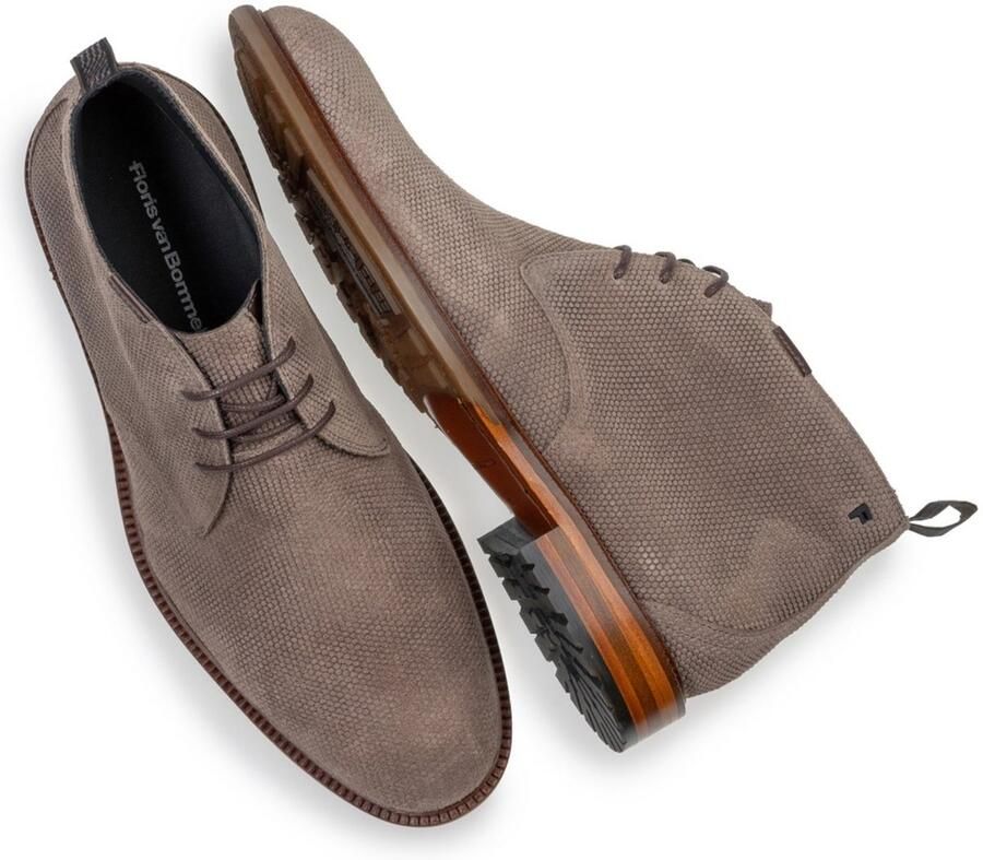 FLORIS VAN BOMMEL Nette Schoenen Heren Sfm-50132 De Normer Maat: 42 Materiaal: Suède Kleur: Taupe - Foto 3