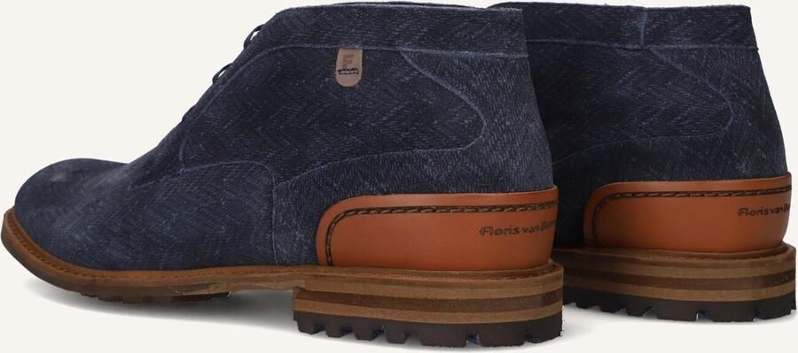 FLORIS VAN BOMMEL Veterschoenen Heren Sfm-50159 Crepi Maat: 41⅓ Materiaal: Suède Kleur: Blauw - Foto 2
