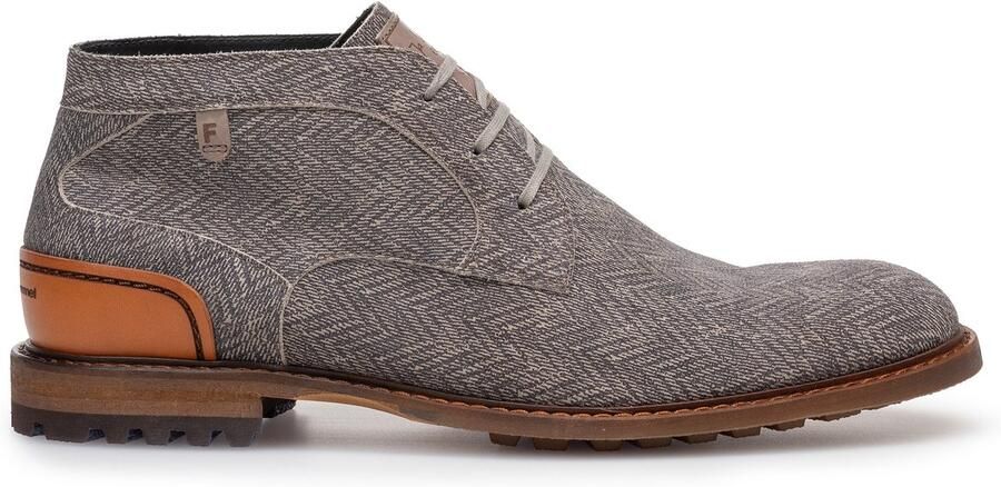 FLORIS VAN BOMMEL Veterschoenen Heren Sfm-50159 Crepi Maat: 43⅓ Materiaal: Leer Kleur: Grijs - Foto 2