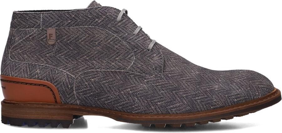 FLORIS VAN BOMMEL Veterschoenen Heren Sfm-50159 Crepi 41⅓ Leer Grijs - Foto 2