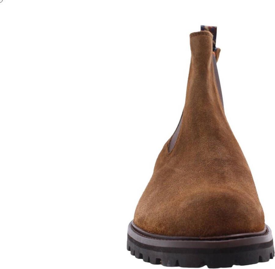 FLORIS VAN BOMMEL Chelsea Boots Heren Sfm-60018 Maat: 43⅓ Materiaal: Suède Kleur: Cognac - Foto 4