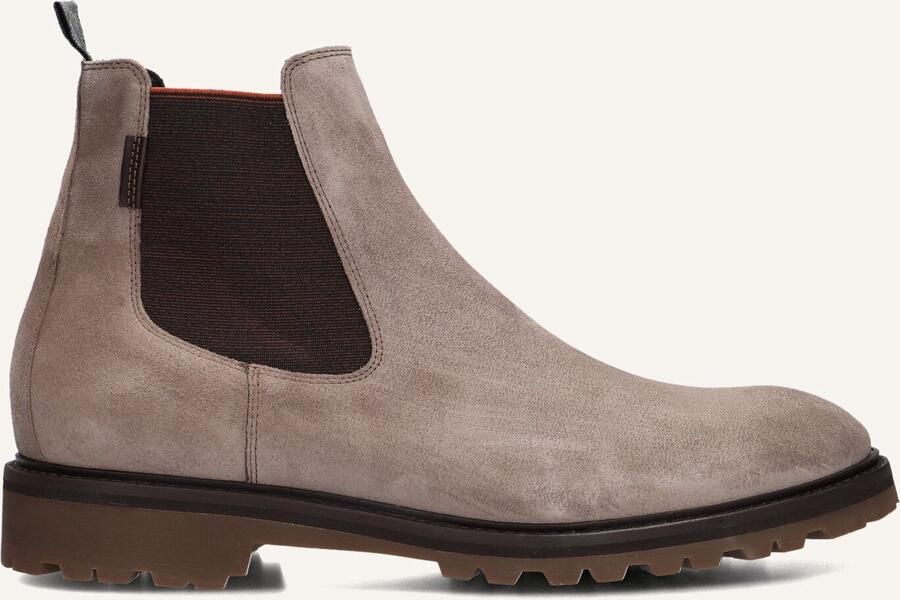 FLORIS VAN BOMMEL Chelsea Boots Heren Sfm-60018 Sturdi Maat: 44⅔ Materiaal: Suède Kleur: Taupe - Foto 2