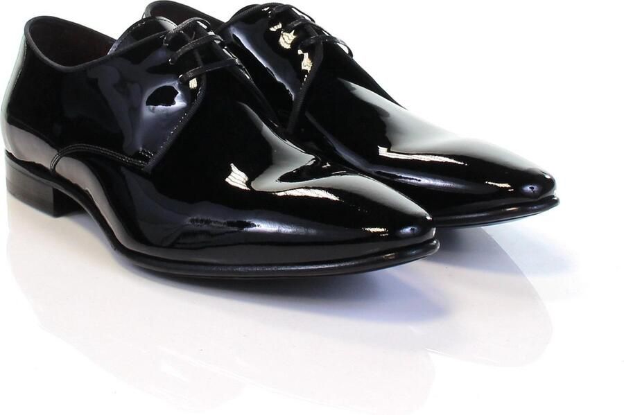 Floris van bommel De Smoker 01.00 Black Patent G+ Wijdte Veterschoenen - Foto 2