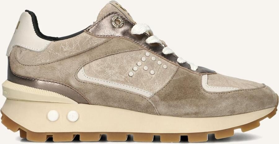 FLORIS VAN BOMMEL Lage Sneakers Dames Sfw-10084 Blokki Maat: 38 Materiaal: Suède Kleur: Bruin