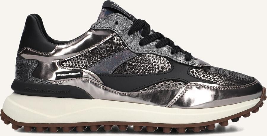 FLORIS VAN BOMMEL Lage Sneakers Dames Sfw-10085 Noppi Maat: 39 Materiaal: Leer Kleur: Zwart