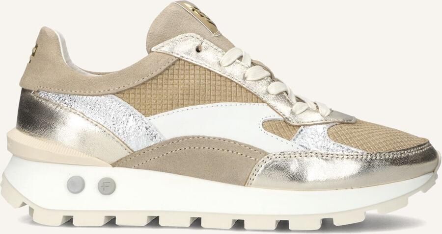 FLORIS VAN BOMMEL Lage Sneakers Dames Sfw-10098 Blokki Leer Zand