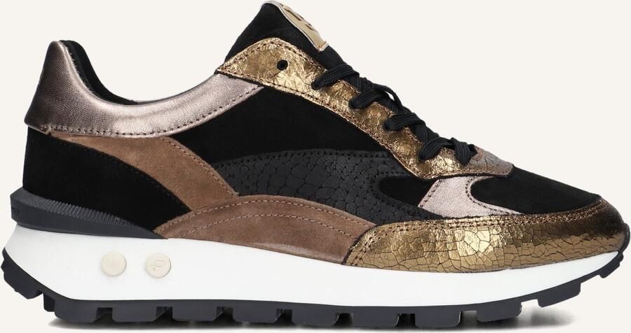 FLORIS VAN BOMMEL Lage Sneakers Dames Sfw-10098 Blokki Maat: 36 Materiaal: Suède Kleur: Zwart - Foto 4