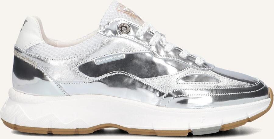 FLORIS VAN BOMMEL Lage Sneakers Dames Sfw-10101 Lakleer Zilver