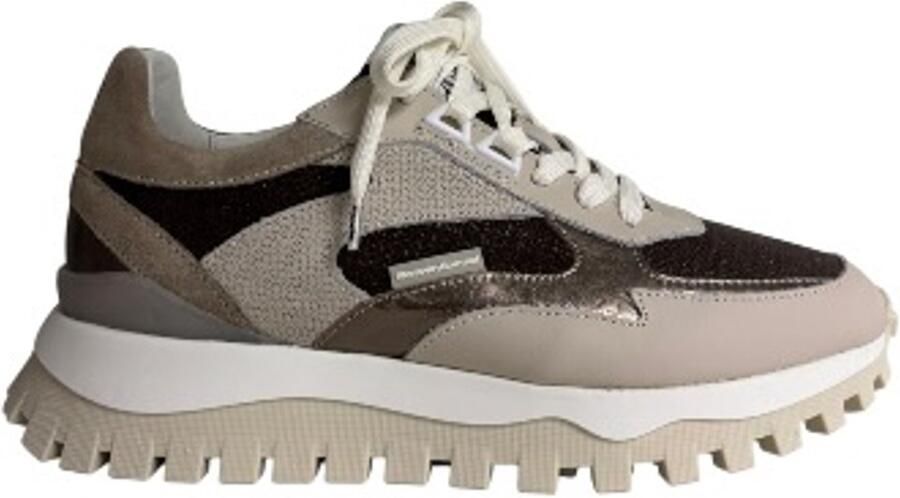 Floris van Bommel Dames Sneakers Grommi 03.06 Darkbrown Donkerbruin