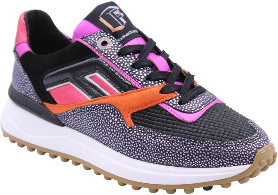 FLORIS VAN BOMMEL Lage Sneakers Dames Sfw-10128 Noppi Maat: 38 5 Materiaal: Textiel Kleur: Zwart