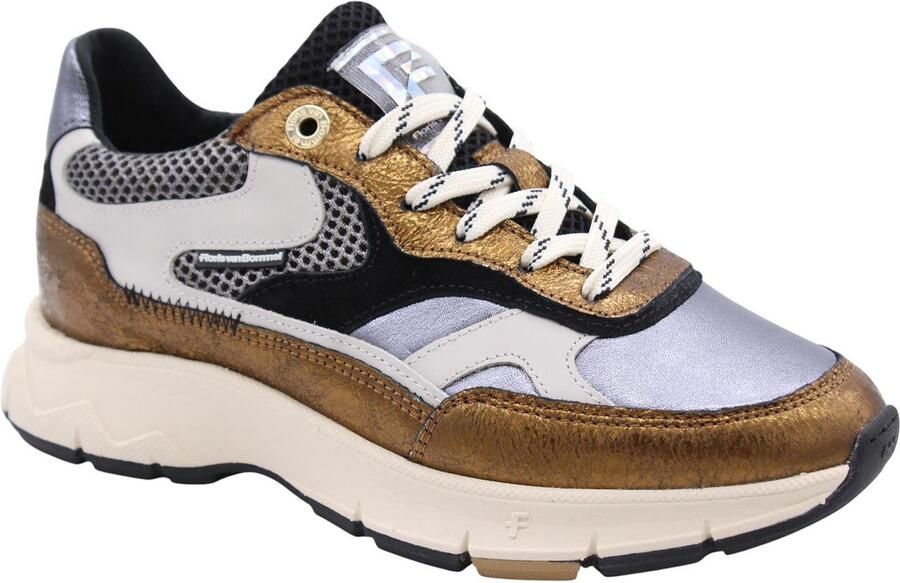 Floris van Bommel Daysi 03.09 leren sneakers brons zilver - Foto 4