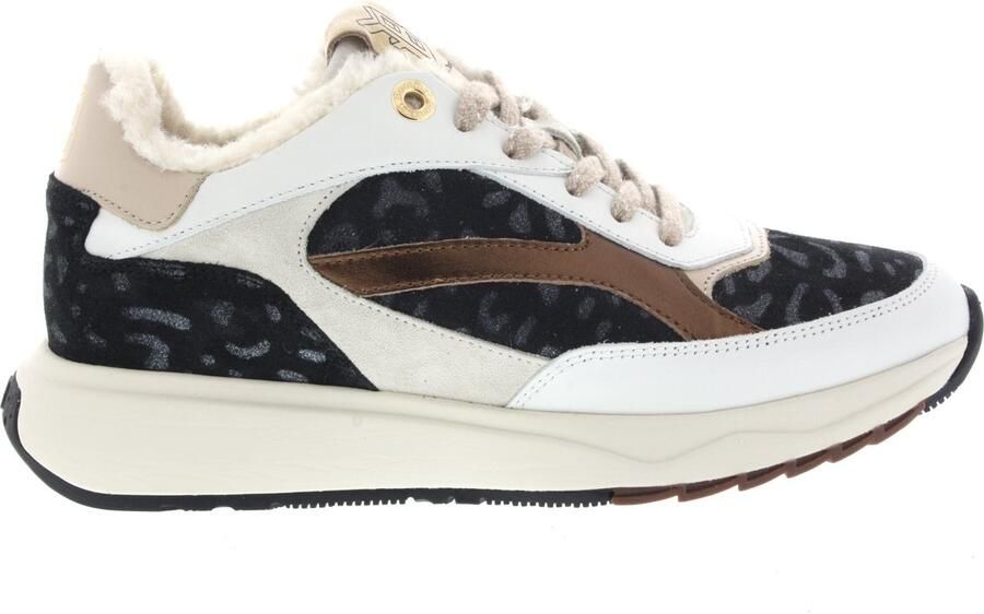 FLORIS VAN BOMMEL Lage Sneakers Dames Sfw-10138 Suvi Maat: 39 5 Materiaal: Leer Kleur: Zwart - Foto 5