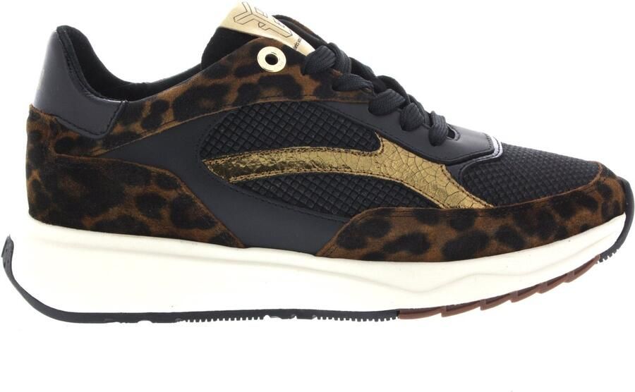 FLORIS VAN BOMMEL Lage Sneakers Dames Sfw-10138 Suvi Maat: 42 Materiaal: Textiel Kleur: Zwart