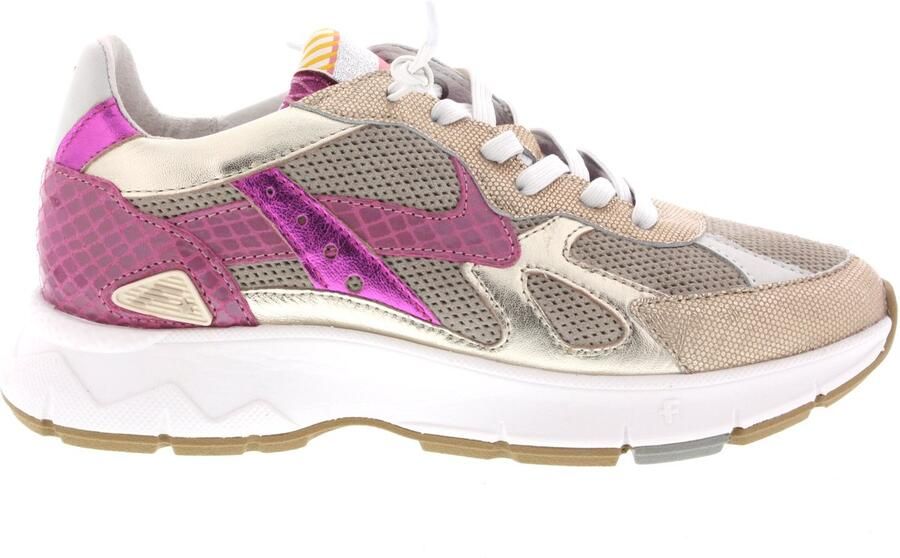 FLORIS VAN BOMMEL Lage Sneakers Dames Sfw-10152 Daysi Maat: 38 Materiaal: Leer Kleur: Goudkleurig